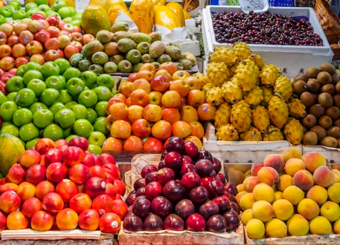 Frutta di stagione in cassette